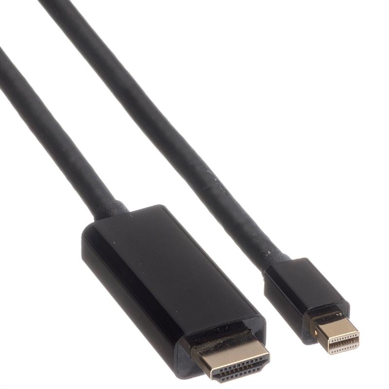 ROLINE Câble Mini DisplayPort, Mini DP - UHDTV, M/M, noir, 1 m_2