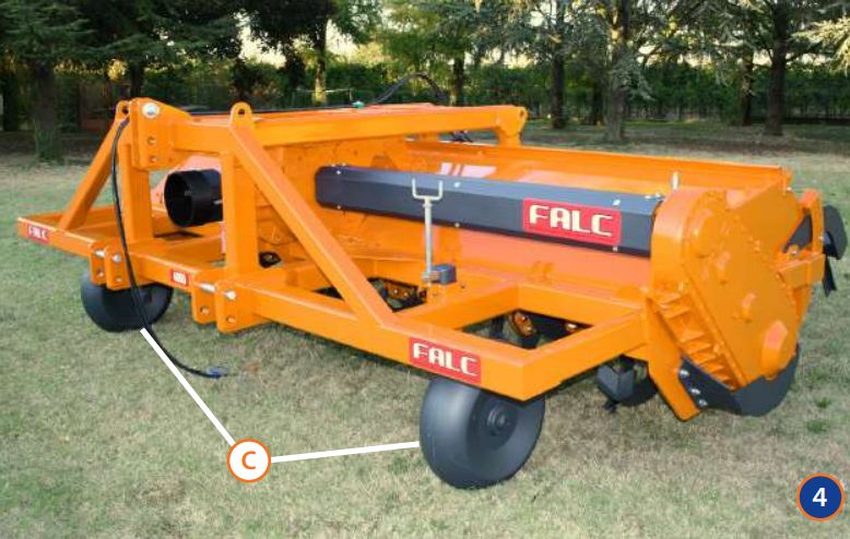 Charrue rotative Falc adaptée aux tracteurs agricoles