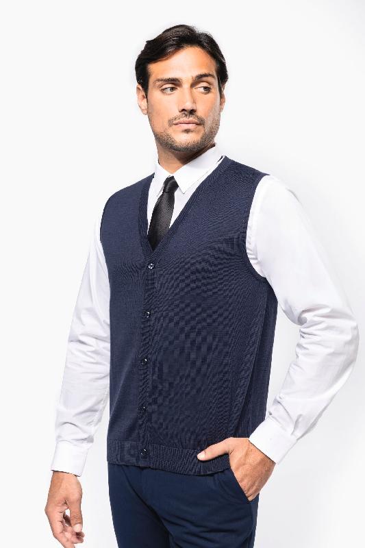 Gilet Supima homme - Kariban Premium - 100% coton peigné - Coupe ajustée - Réf: PK904_2