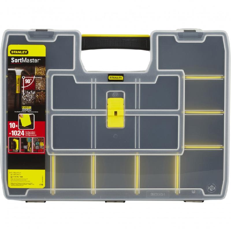 Malette plastique STANLEY - Organiseur Sortmaster 1-94-745 avec 15 compartiments modulables - 43.1 x 9 x 33 cm_2