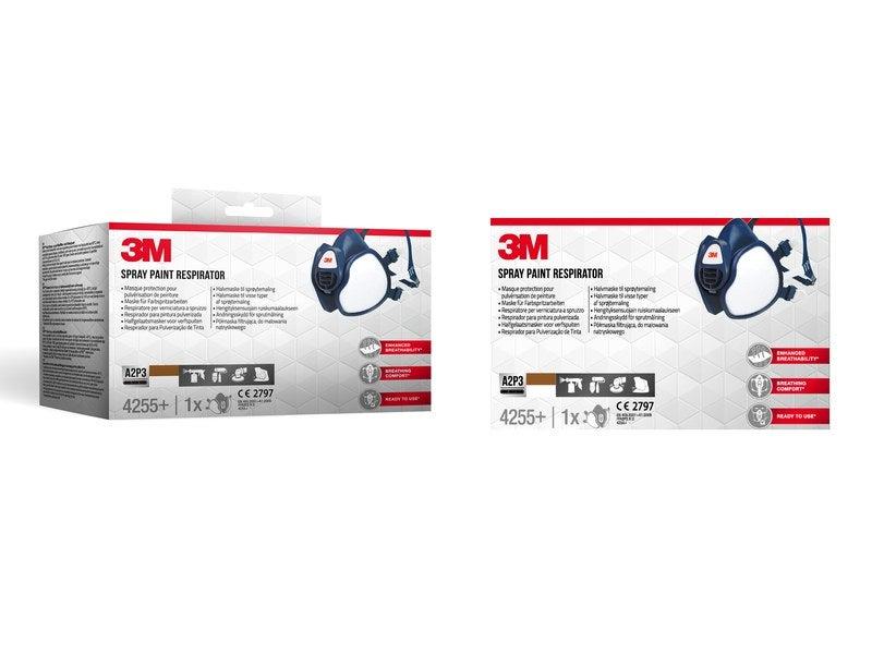 Masque de protection respiratoire FFP3 3M - avec valve - contre la poussière_2