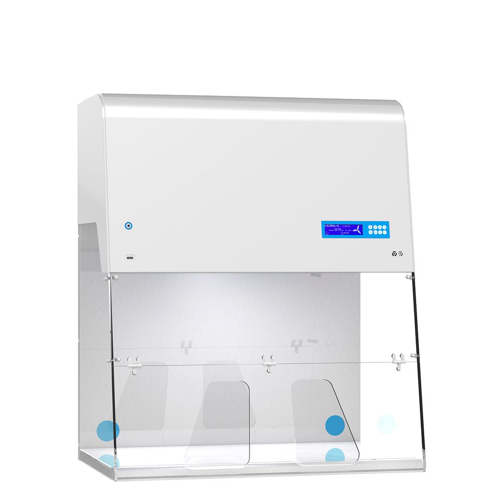 Sorbonne à recirculation livrée montée avec système d'échantillonnage de l'air filtré et panneau de contrôle LCD_2