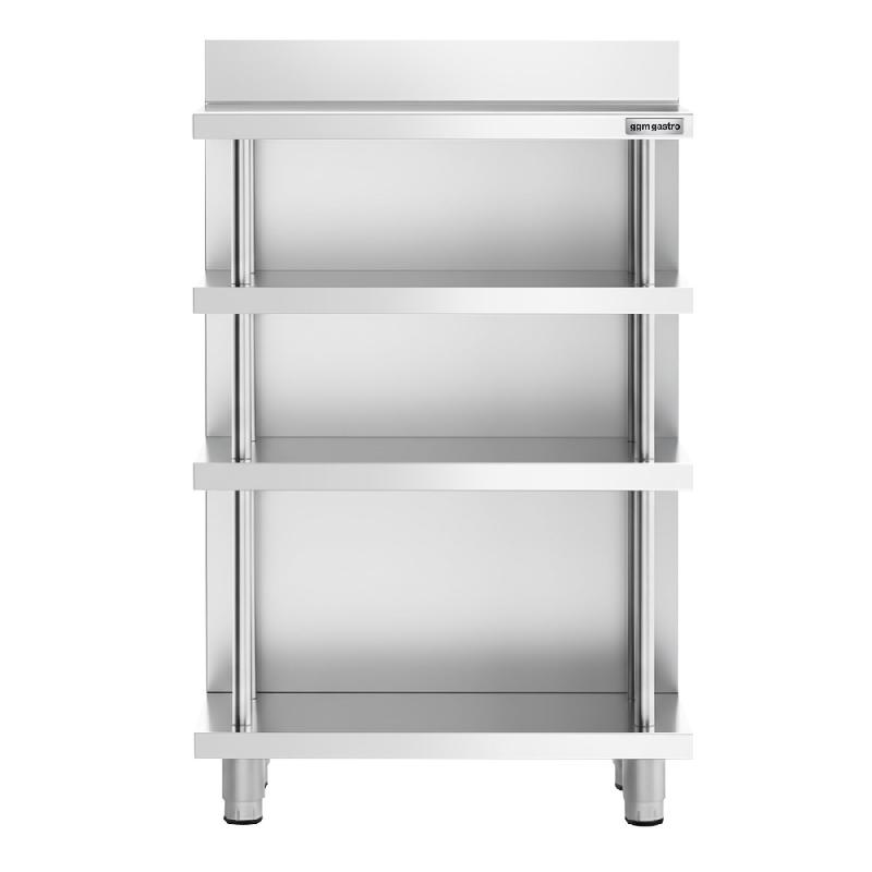 Table de travail de bar inox - 800 x 400 mm - 4 étagères_2