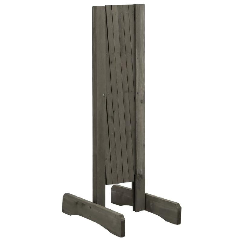 Vidaxl clôture en treillis de jardin gris 120x60 cm bois de sapin 314823_2