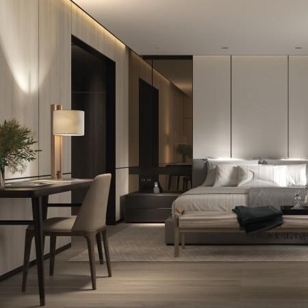 Applique intérieure compact E27 - abat-jour en coton blanc et support en bois de hêtre - IP20_2