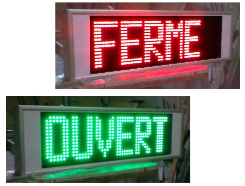 Panneau lumineux sur mesure pour parking - Chiffres/caractères de différentes hauteurs - LED mono/bi/tri-couleurs_2