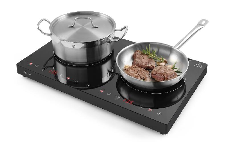 Plaque de cuisson à induction 3500W double Kitchen Line HENDI_2