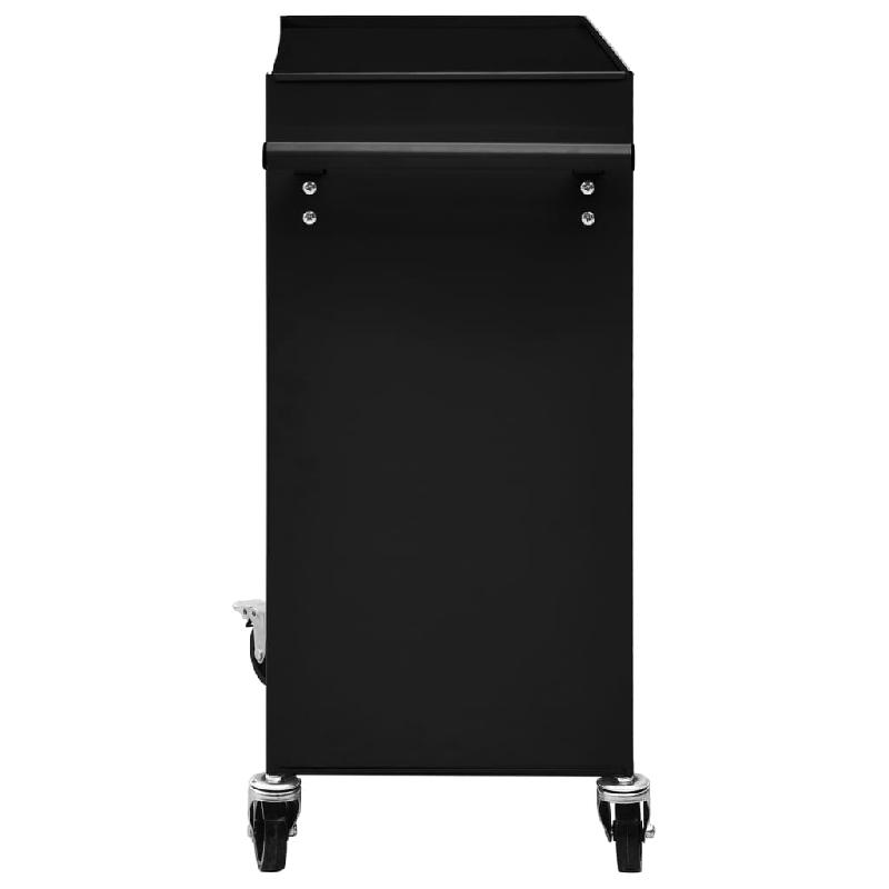 Vidaxl chariot à outils avec 4 tiroirs acier noir 147189_2