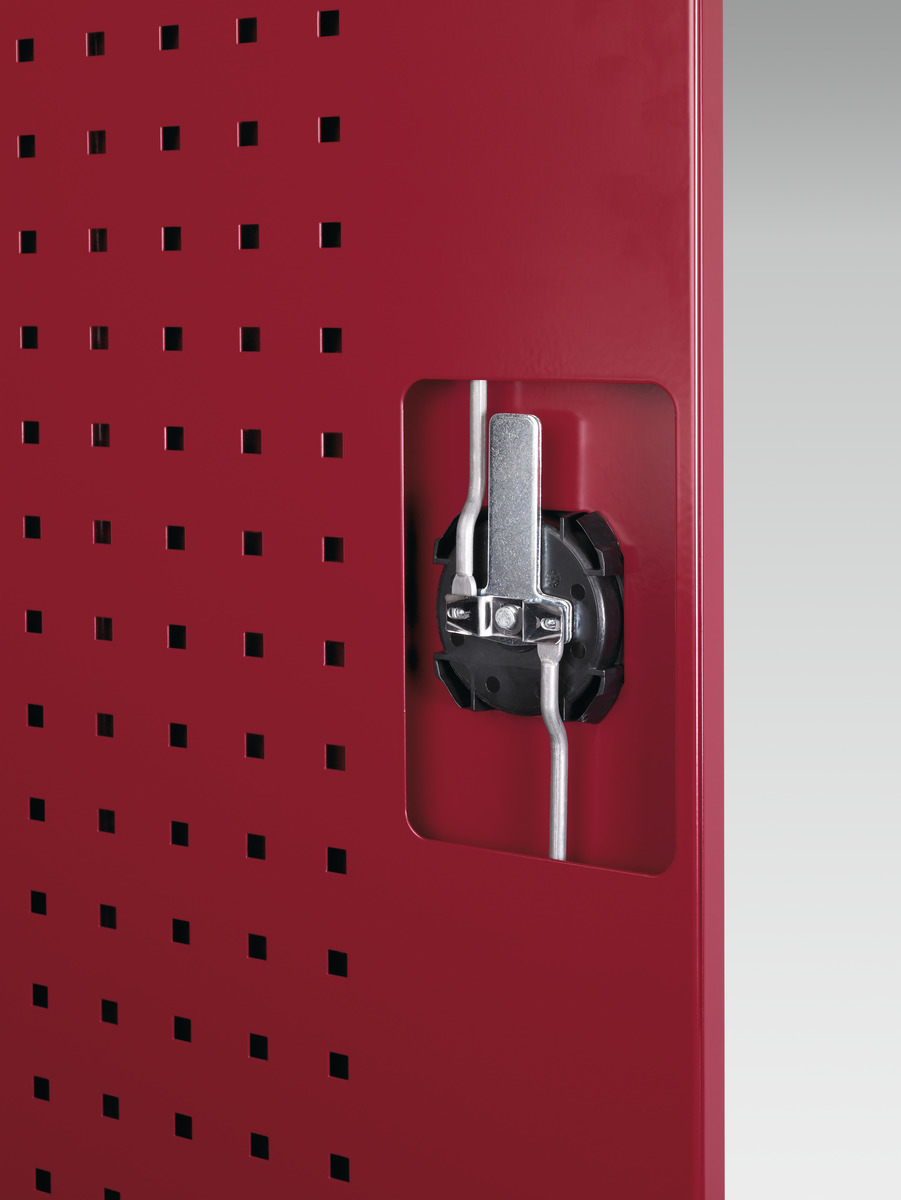 Armoire à tablettes Cubio SMF-666-1.1 - 40019118.11V - Portes Perfo - Acier renforcé - 650x650x600 mm_2