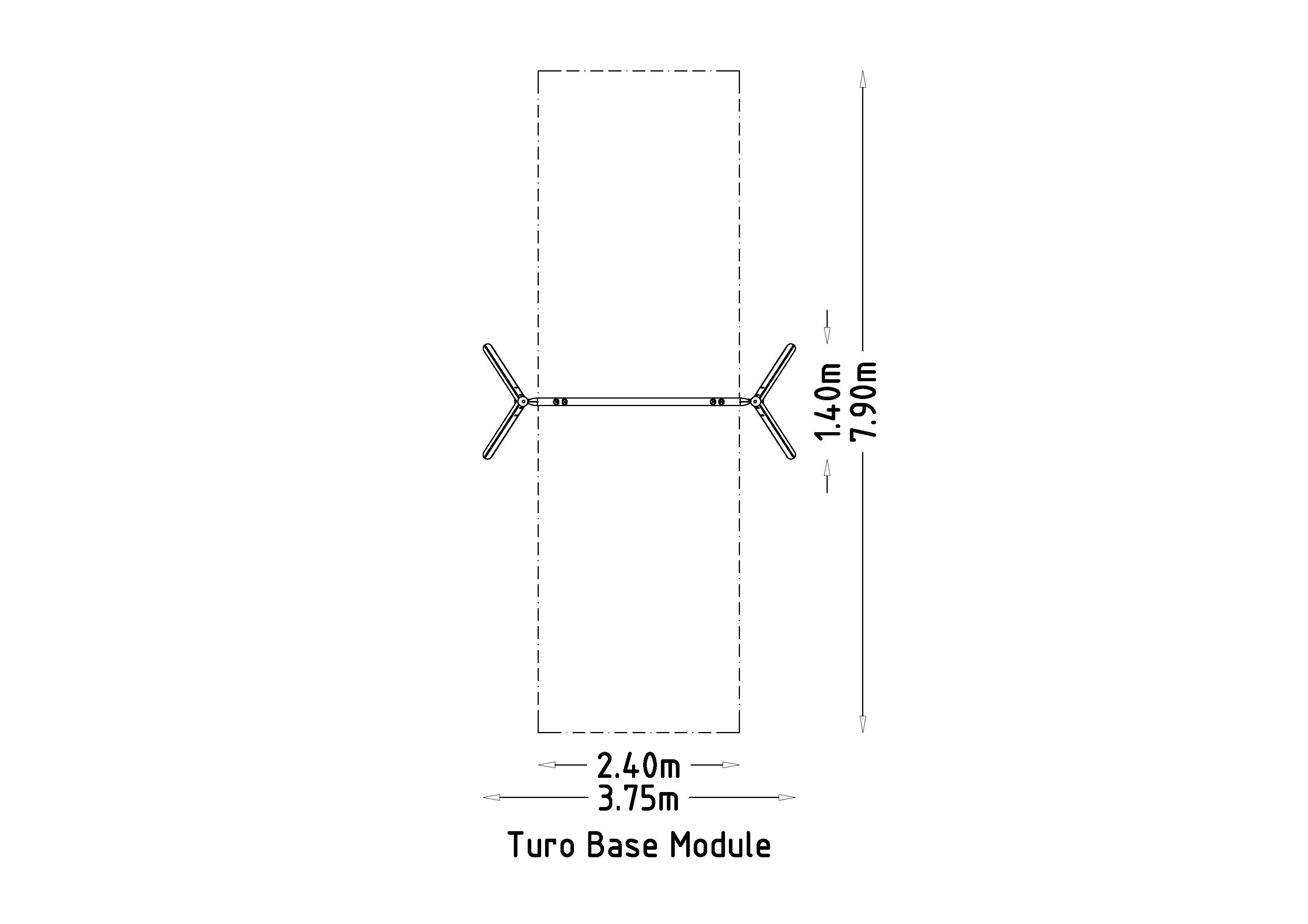 Balançoire Turo Wooden Post pour aires de jeux - réf 8078148 - Hags - Module de base en bois à enterrer_2