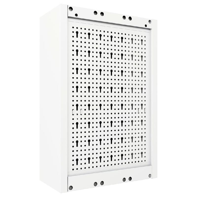 Vidaxl armoire à outils murale style industriel métal gris et noir 145354_2