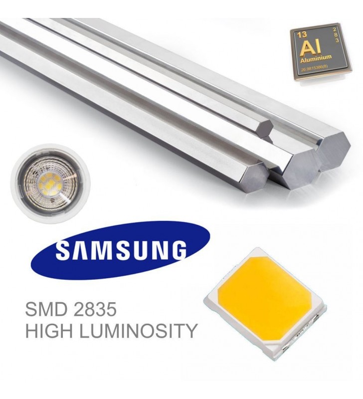Ampoule GU10 LED - 6W - 60° - Réf 4588C2 - Aluminium/PC - Éclairage économique et durable_2