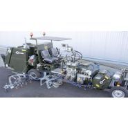 H26-4 - Machine de marquage routier - Hofmann - Débit d’air 1 300 à 2 400 l/min à 7,5 bar - Axe robuste 7 t - Moteur Kubota turbo-diesel 4 cylindres_2