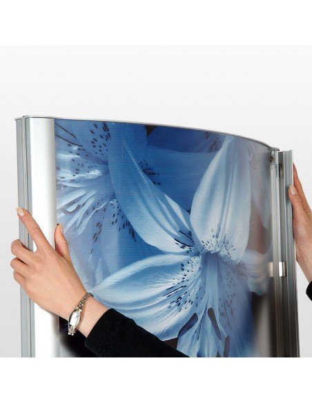 Totem lumineux recto/verso en métal et aluminium anodisé - Format jusqu'à 80x170 cm_2