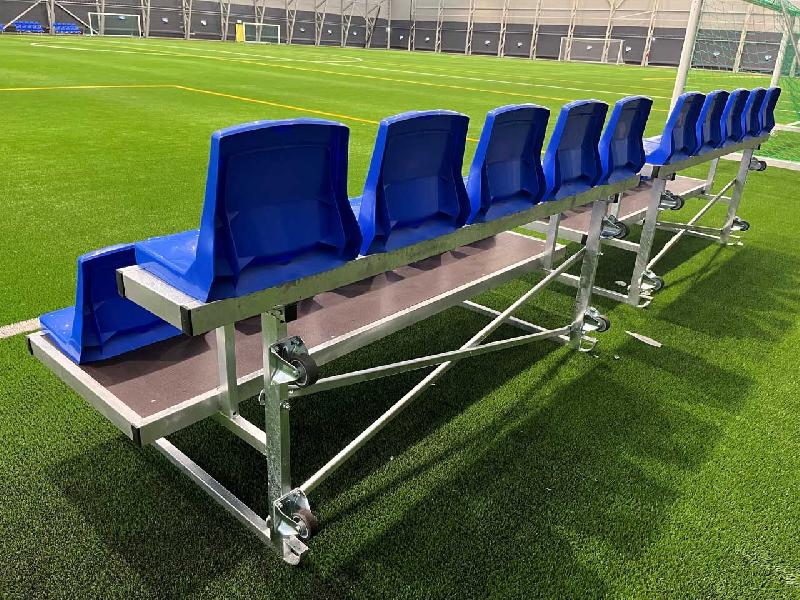 Tribune métallique amovible T-Flex CR5 - avec roulettes - modules de 5 places par rangée_2