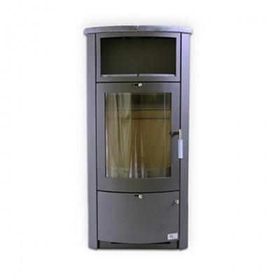 Morzine - Poêle à bois en serpentine avec grande vitre - GF Flam - 7 kW à 10 kW_2