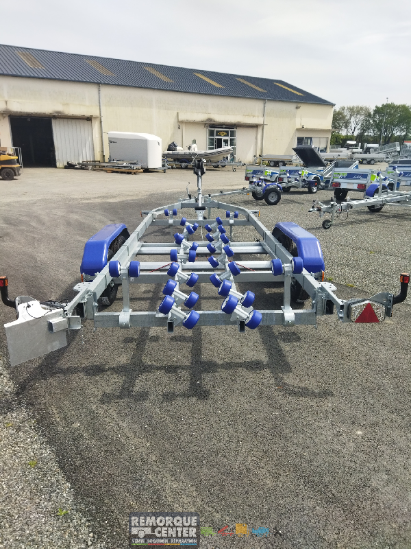 Porte bateau multi-rouleaux GALAXY - GD12 / G1602 - PTAC : 2400Kg - 2 essieux - Sun Way_2
