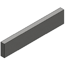Bordure classe U P3 - 1m - gris naturel - finition esthétique trottoirs_2