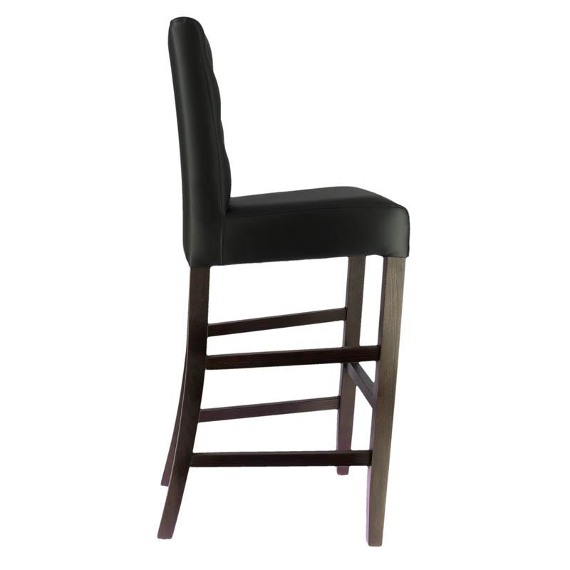 Chaise haute de restaurant capitonnée Cordoue - NOIR_2