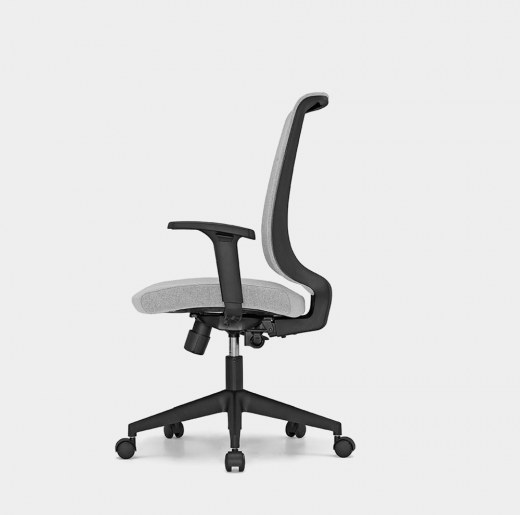 Fauteuil de bureau XT34 - Tapissé avec soutien lombaire ajustable et dossier haut - Référence 6382 FR125_2