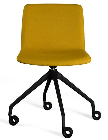 Koda Swiveling - Chaise de bureau ergonomique - Sitis - Pied polyamide noir/blanc, accoudoirs noir/chrome, dossier 2 hauteurs_2