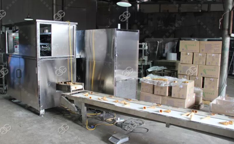 Appareil à cornet de glace professionnel - Henan Gelgoog - capacité 3000-4000 pcs/h - modèle GG-37 - acier inoxydable 304_2