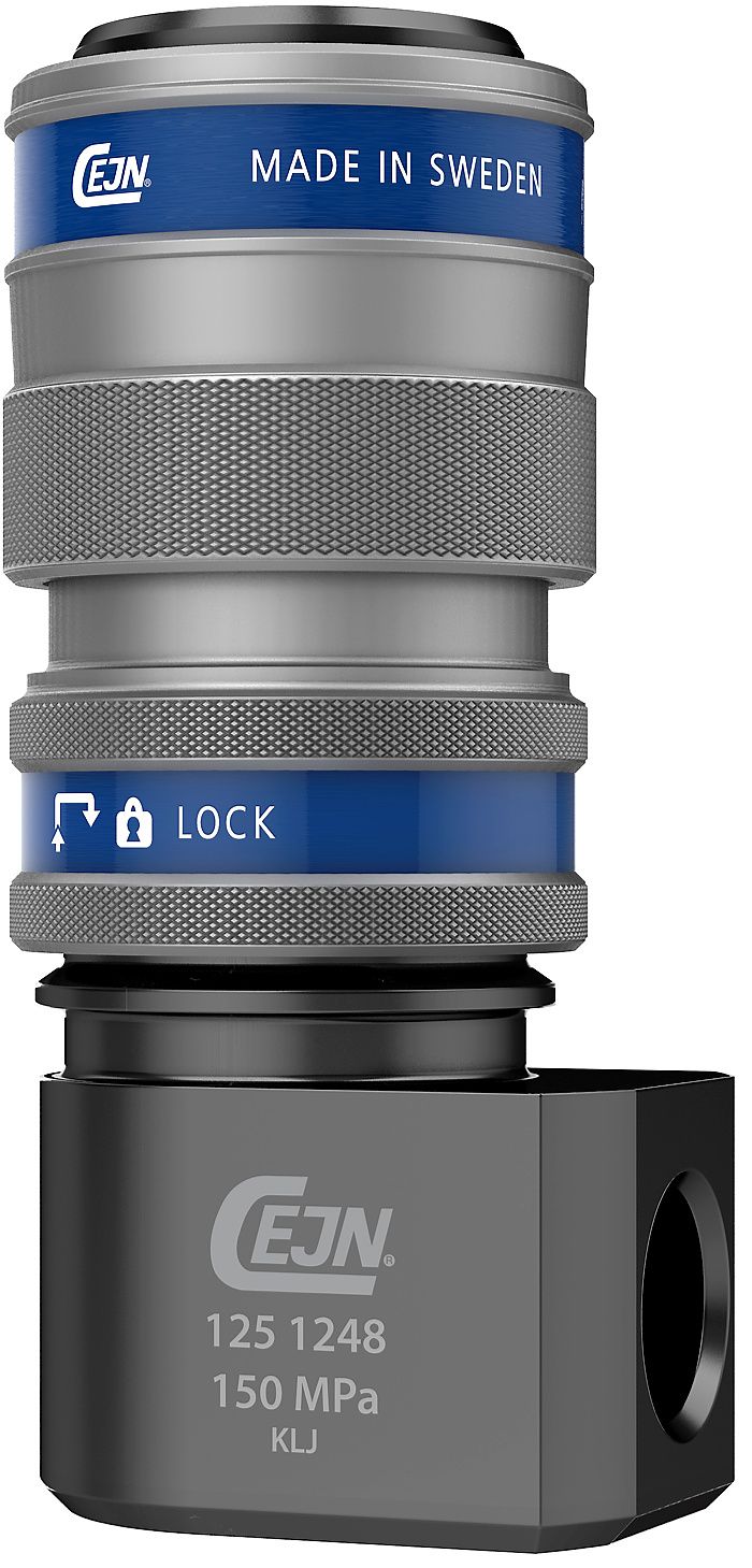 Séries 125, 250 MPa - Coupleur CEJN en acier traité zinc nickel avec verrou de sécurité et dimensions compactes_2