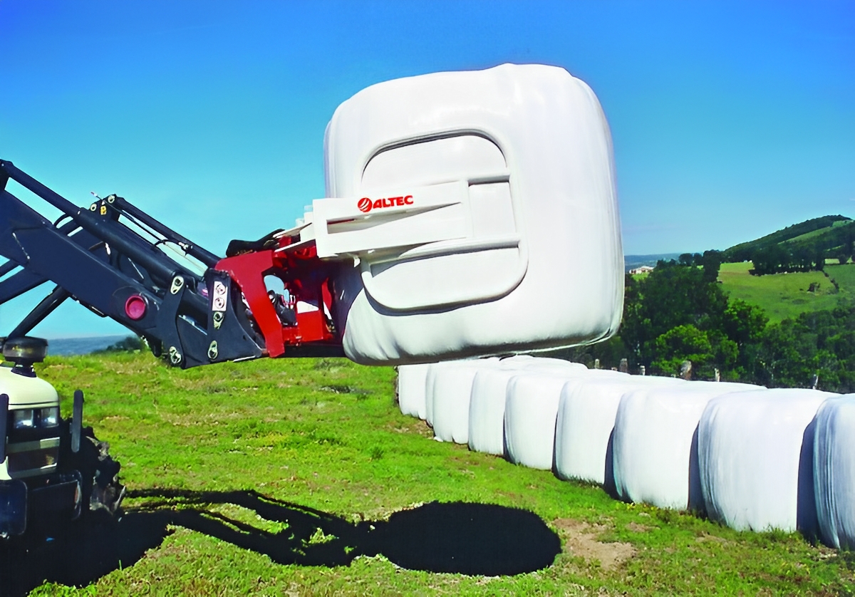 M10P120 - Pince à balles enrubannées Altec - Capacité 1000 kg - Bottes rondes 110 à 140 cm_2