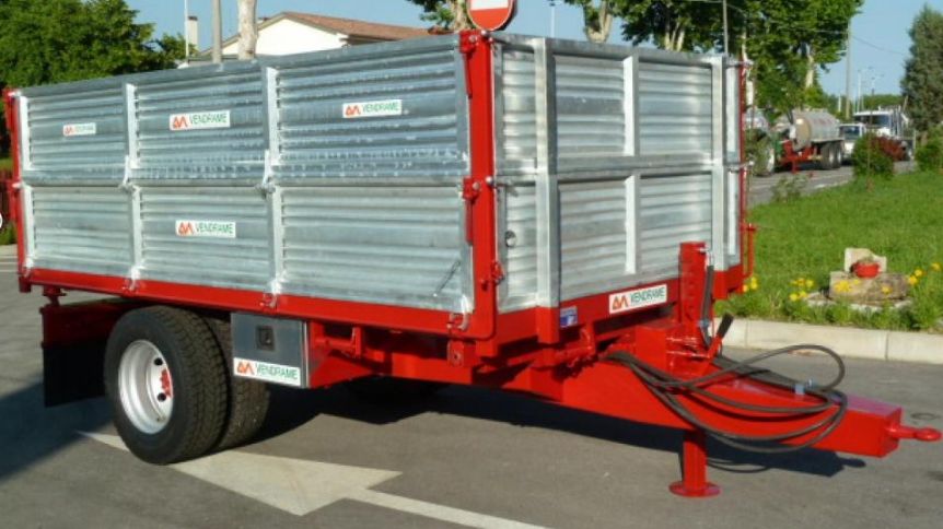 VCM60 Remorque agricole - Vendrame - 6.000 kg - Caisse 350x200 - Homologation routière - Freinage hydraulique_2