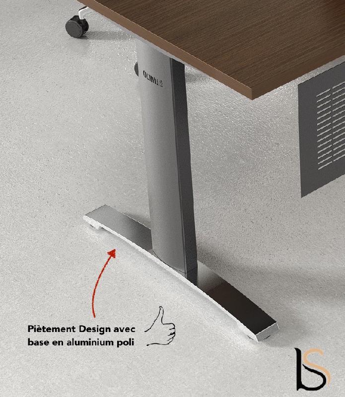 Bureau d'angle avec crédence de rangement - MDD - 180, Noir, Wenge, Oui_2