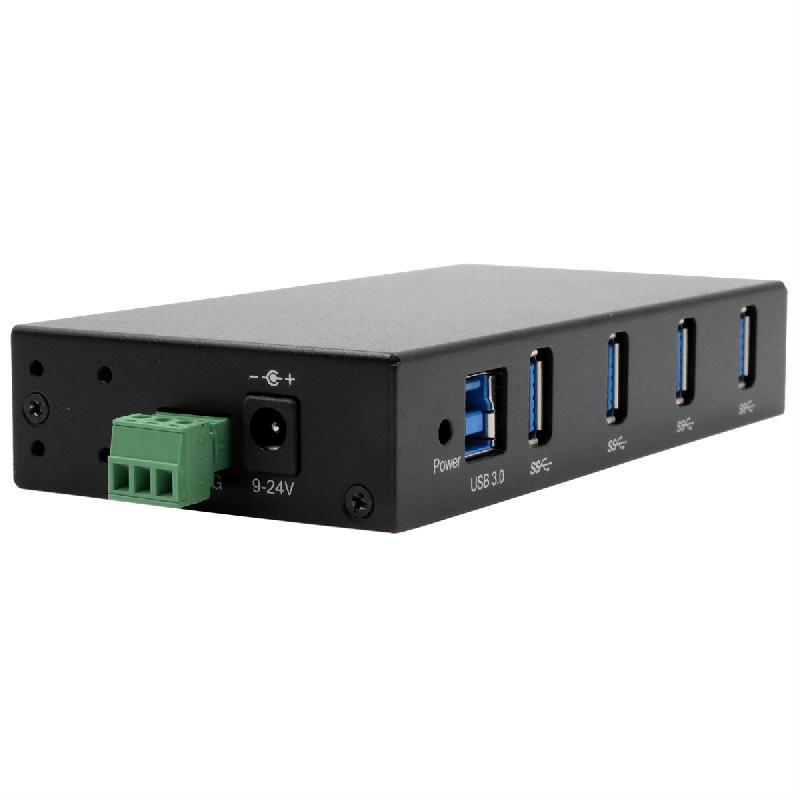 EXSYS EX-11234HMS HUB 4 ports USB 3.2 Gen 1 Din-Rail Kit et mur VIA VL811+ Chipset_2