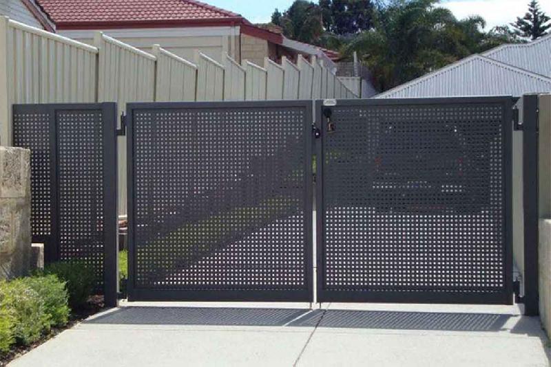 Portail battant tôle perforée - 12000 / 1500_2