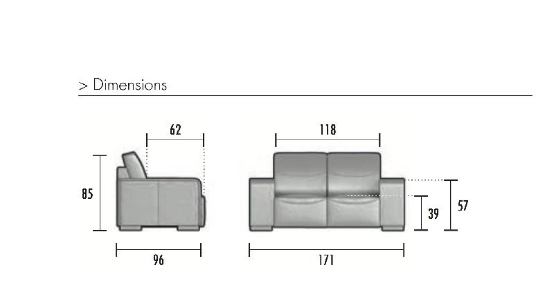 Canapé d'attente 2 places SF1 - Mobel Linea - Gris anthracite_2