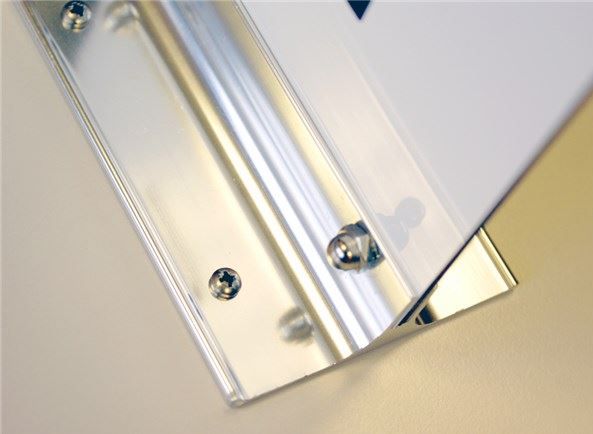 Enseigne drapeau en PVC gravé recto/verso pour extérieur - Direct Signalétique - 102 x 102 mm, résistant UV et intempéries_2