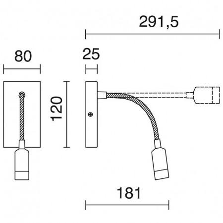 Lector - applique tête de lit LED - 3W - 200 lm - 3000K - IP20_2