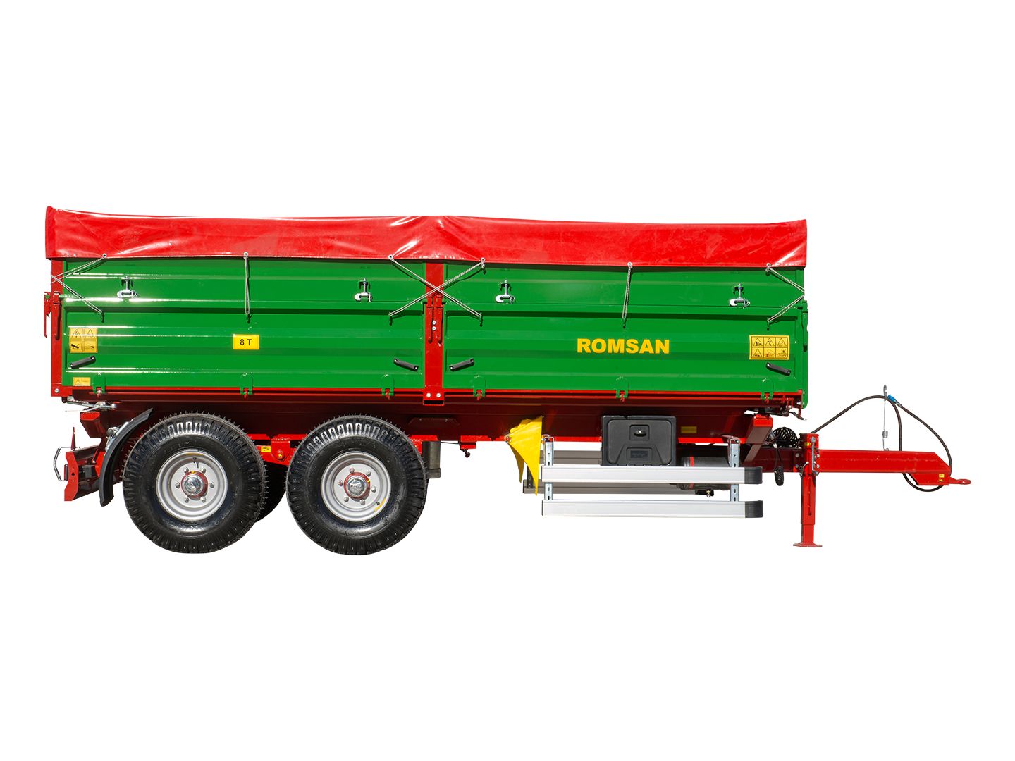 R 80 TASGA benne agricole à tandem essieu - Romsan - capacité 8000 kg_2