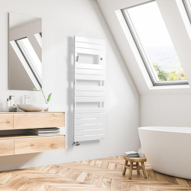 Sèche-serviettes mixte connecté Adélis Mixte digital avec soufflerie 1750W anthracite - Atlantic - 862677_2