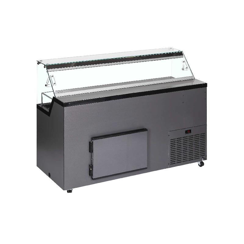 Vitrine pour glace en bac Anthracite RAL 7016 - 306 L | Tefcold - MIRABELLA9_2