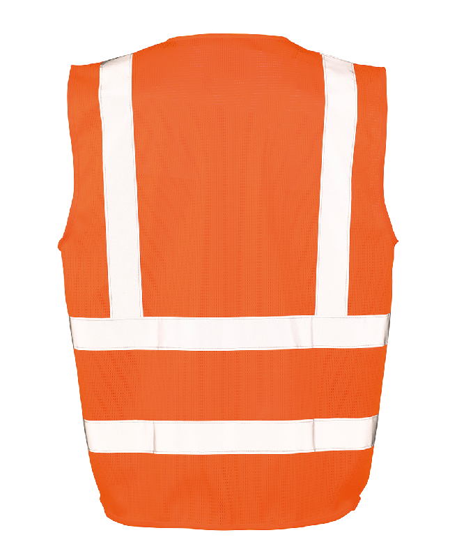 Gilet de sécurité en maille - Réf: R479X - Polyester avec bandes réfléchissantes, poches multiples et boucle radio_2