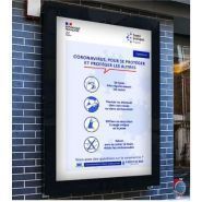 Affiche en pvc souple dos gris_2