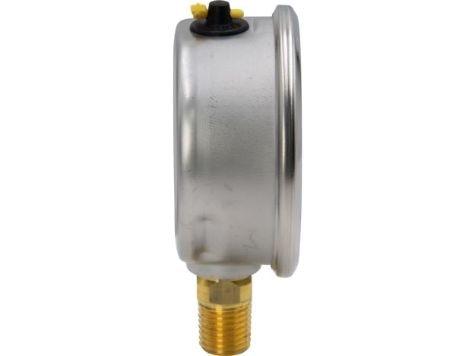 G2510L, Manomètre, 63 mm Face, Raccordement Vertical, Bain de glycérine, 11 bar pression maximale_2