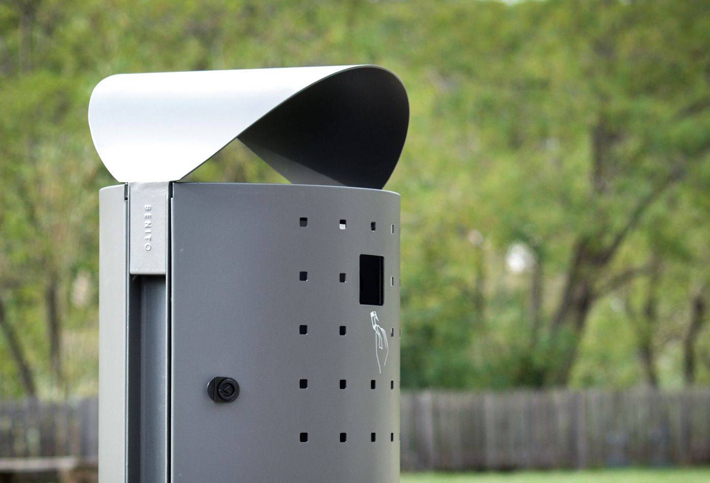 Poubelle publique Dara PA694SMO - acier traité Ferrus - résistant à la corrosion_2