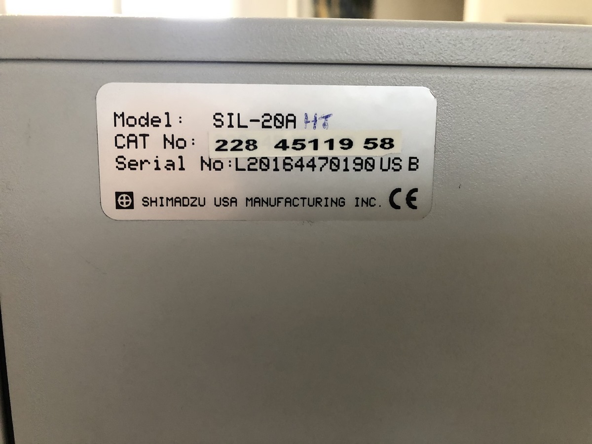 Chromatographie en phase liquide reconditionnée - SIL-20A Autosampler Shimadzu - Référence P20080822 - Garantie 1 an_2