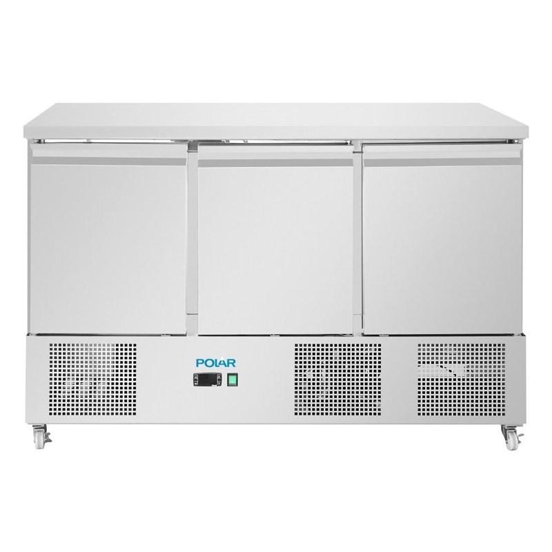 Comptoir à salade froid ventilé Série U 3 portes UA090 Polar_2