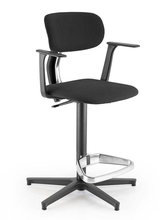 Fauteuil de bureau ergonomique ERGOKI - pour positions assis, assis-debout et debout - dossier réglable et assise flexible_2