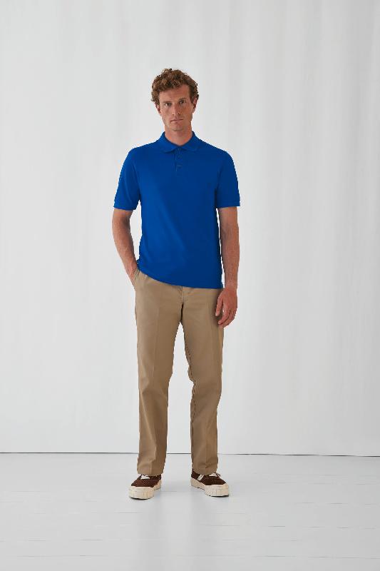 Polo homme Safran - Réf : CGSAF - 100% coton peigné pré-rétréci Ring-Spun - Marque B&C - Disponible en plusieurs tailles et couleurs_2