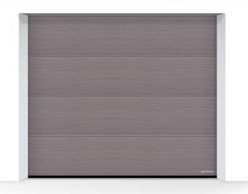 Porte de garage sectionnelle anti-effraction RenoMatic - rainure L, surface Slategrain, motorisée, panneaux isolants 42 mm_2