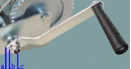 Treuil manuel PRTRM1000 Ribitech - Ribimex - 1 vitesse, force de traction 540 kg_2