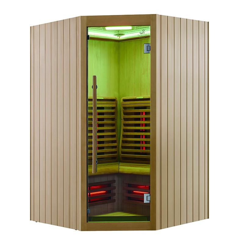 SAUNA INFRAROUGE BOREAL® SIGNATURE 130C D'ANGLE À SPECTRE COMPLET - 130X130X205_2