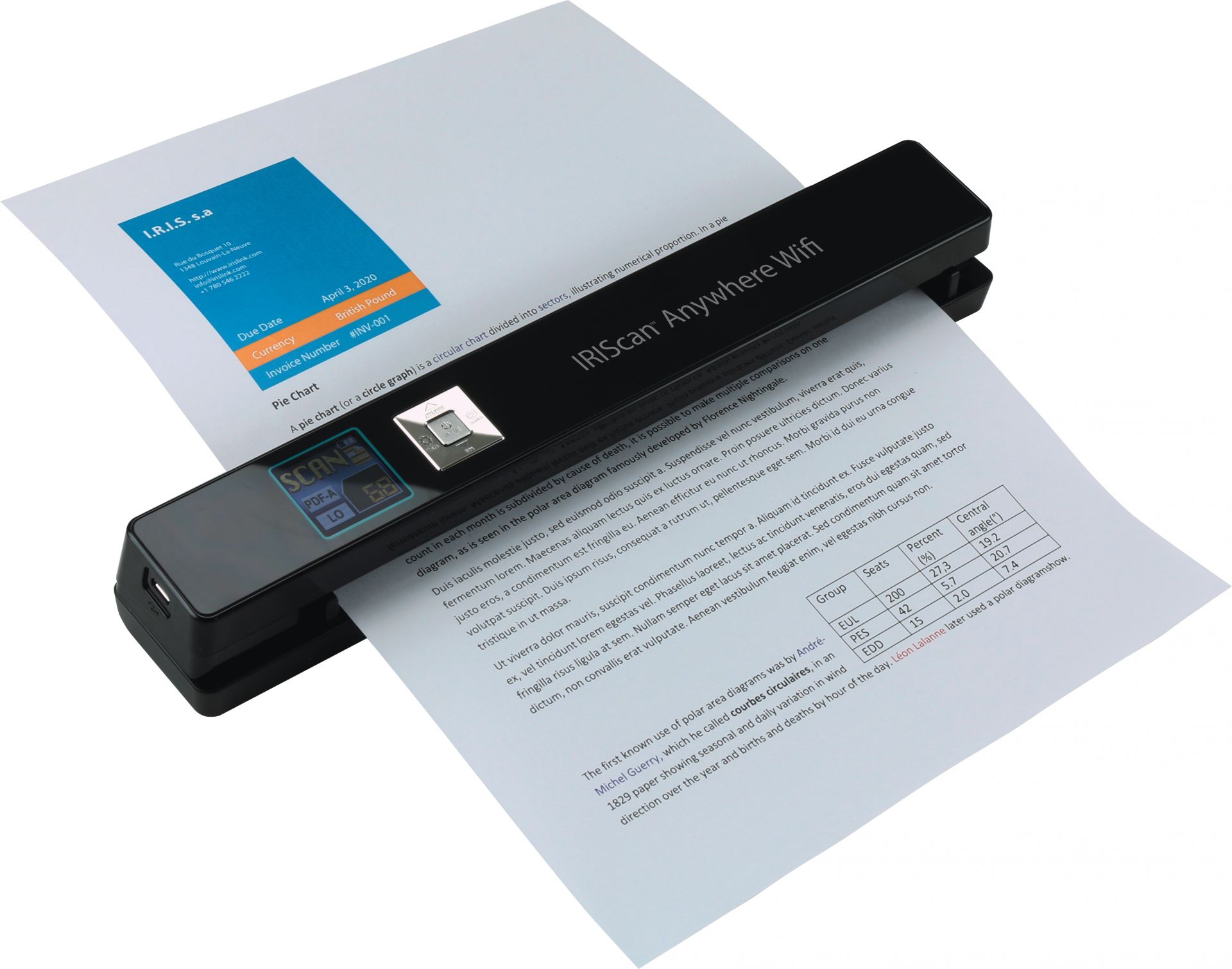 Scanner portable - IRIScan Anywhere 5 Wifi - ultracompact, autonome, avec carte MicroSD et logiciels inclus_2